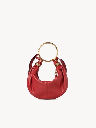 Small Bracelet Hobo bag in grained leather - 2