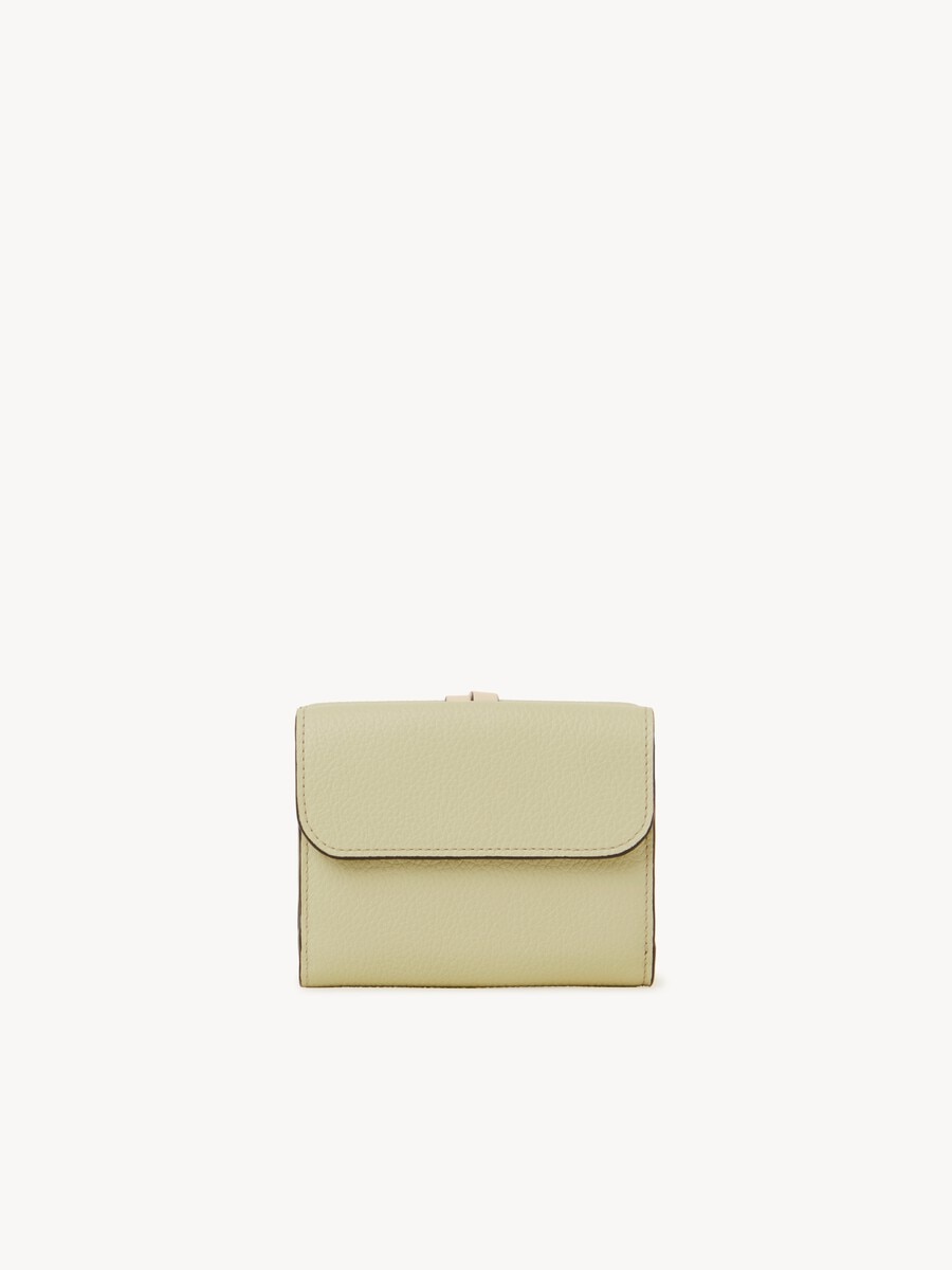 Small Alphabet tri-fold in grained leather - 4