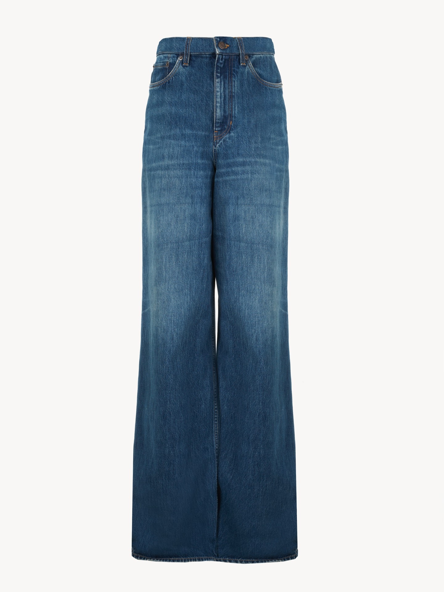 Wide-leg jeans in denim - 2.0