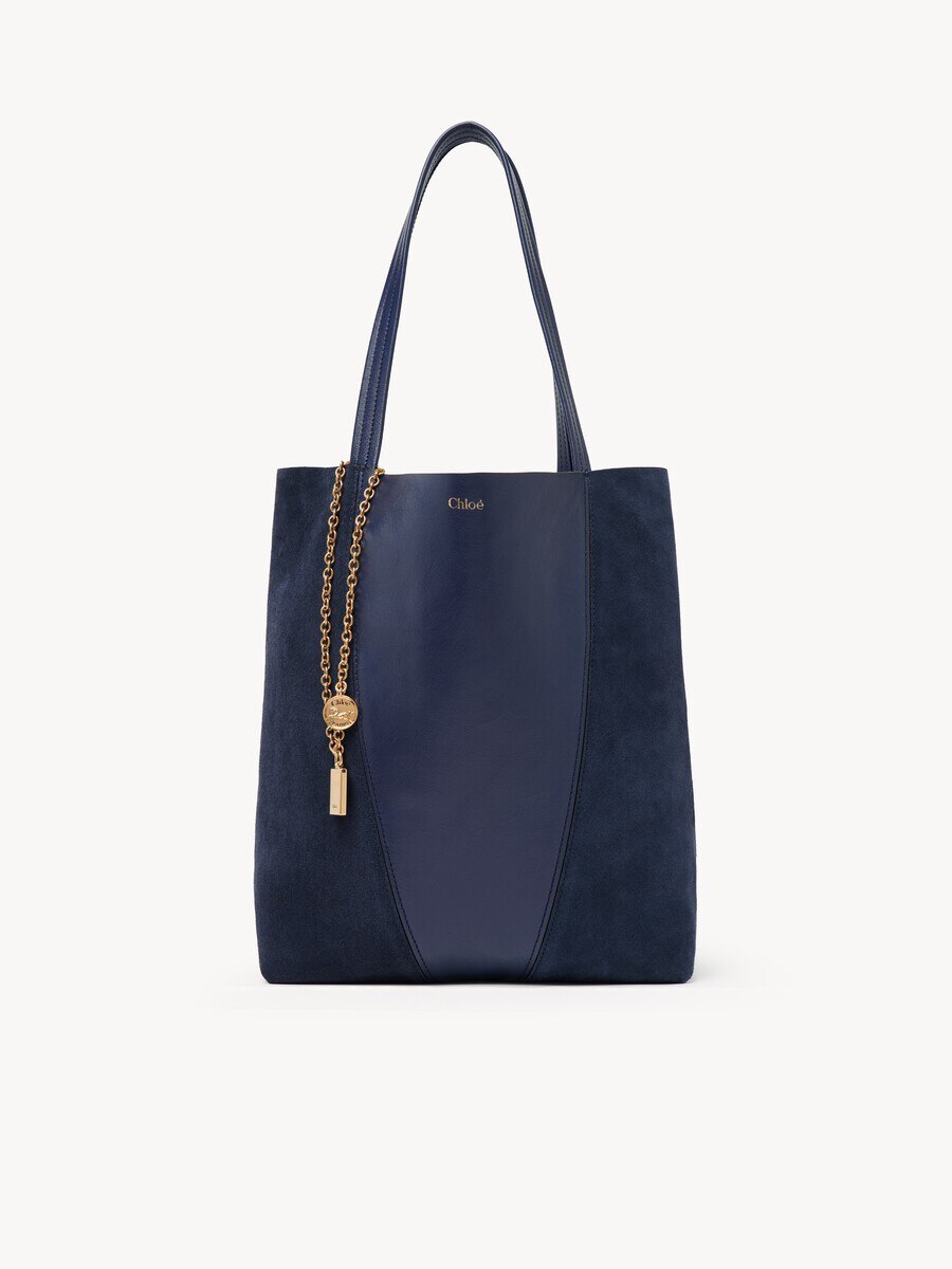 Bolso tote Chlo&eacute; Spin de cuero granulado y ante - 1