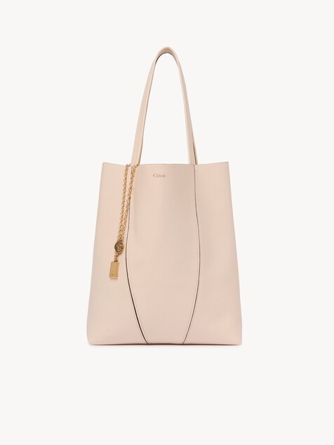 Chlo&eacute; Spin tote bag in grained leather