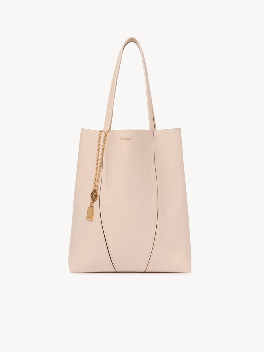 Chlo&eacute; Spin tote bag in grained leather - 1
