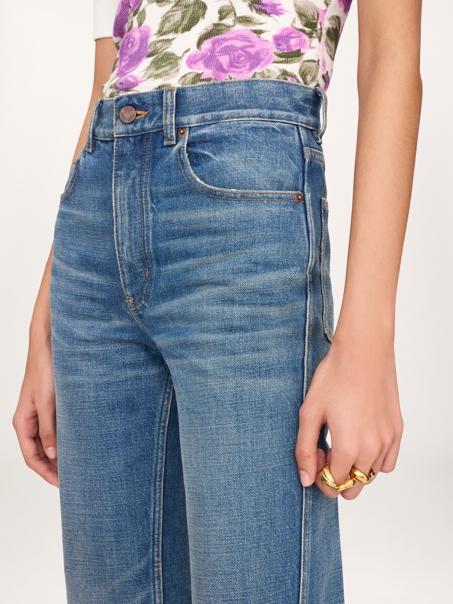 Straight jeans in denim - 6