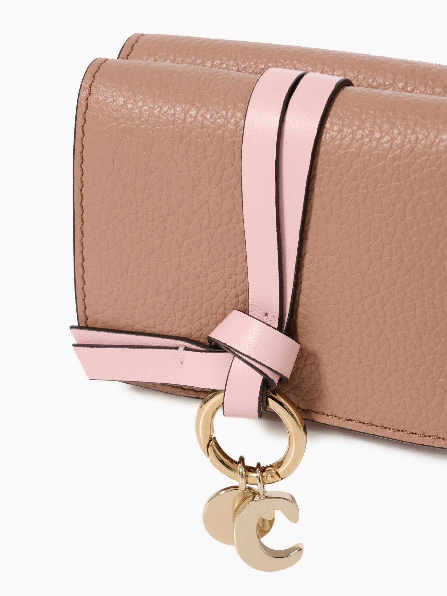 Mini Alphabet tri-fold in grained leather - 3.0