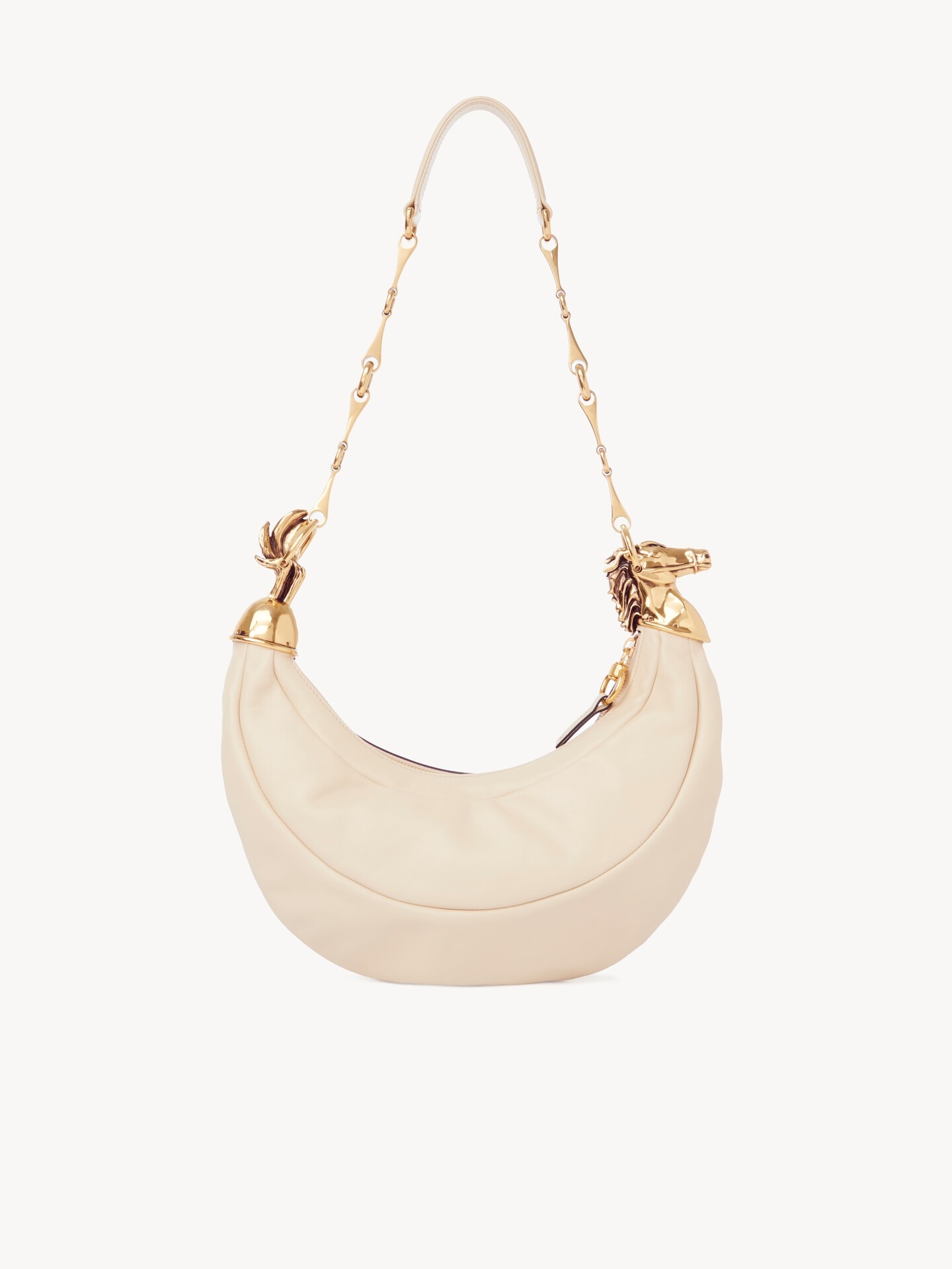 Chain Horse shoulder bag in grained leather - 4.0