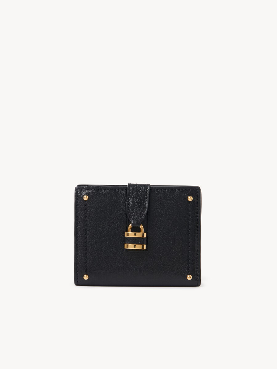 Paddington square wallet in grained leather - 1