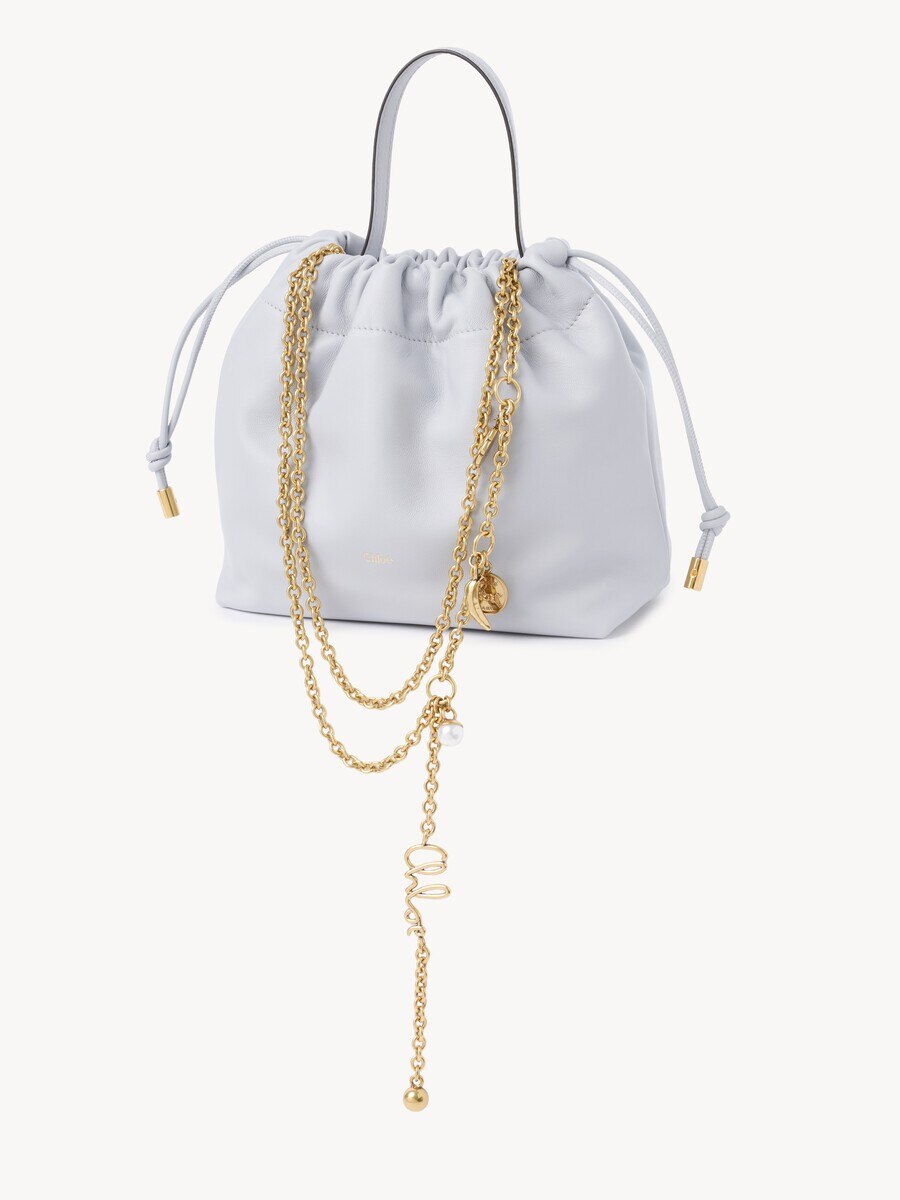 Small Chlo&eacute; Icons shoulder bag with chain in soft leather - 3