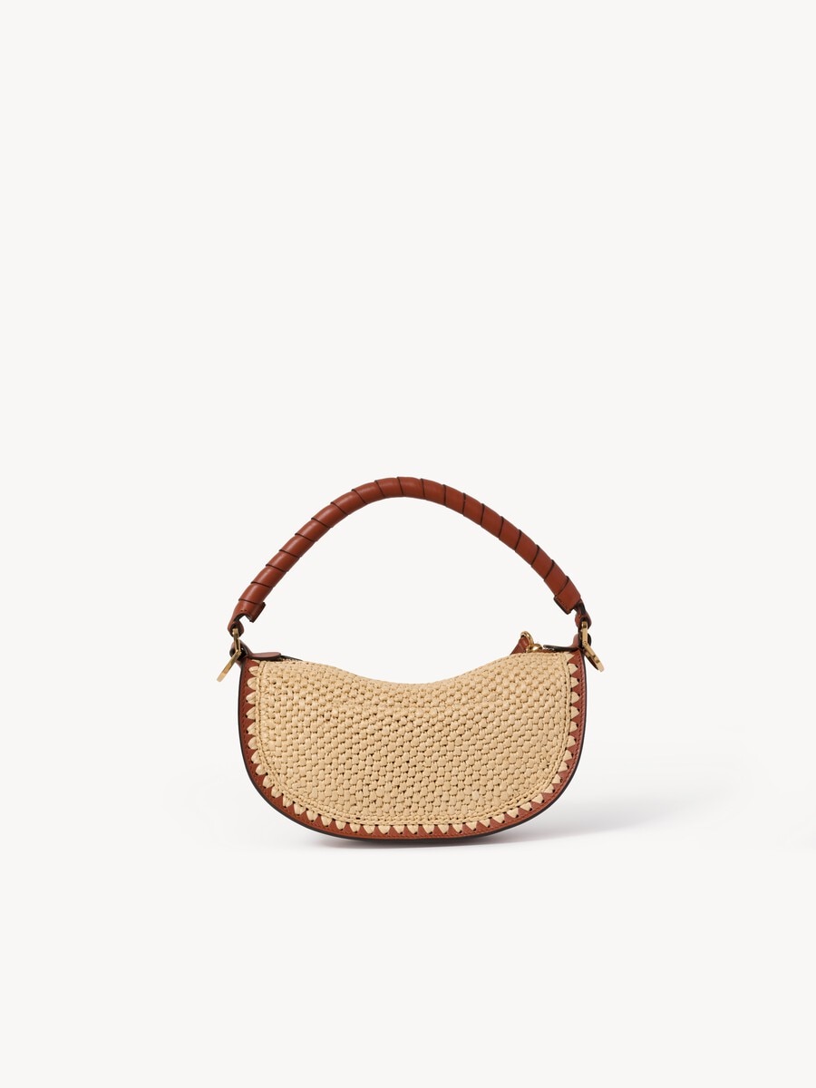 Mini Marcie shoulder bag in raffia-effect - 4