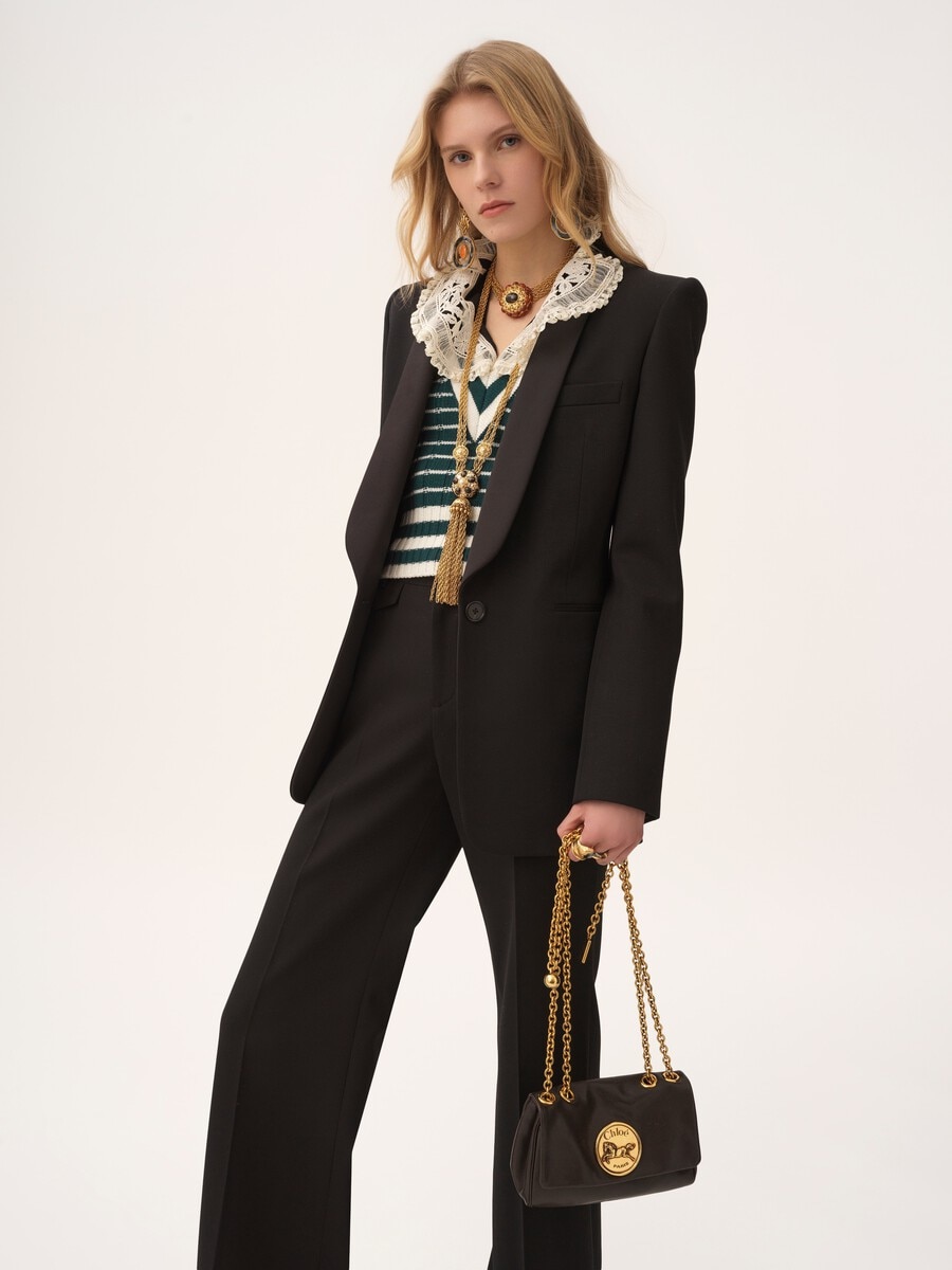 Small Chlo&eacute; Heritage shoulder bag in grained leather - 2