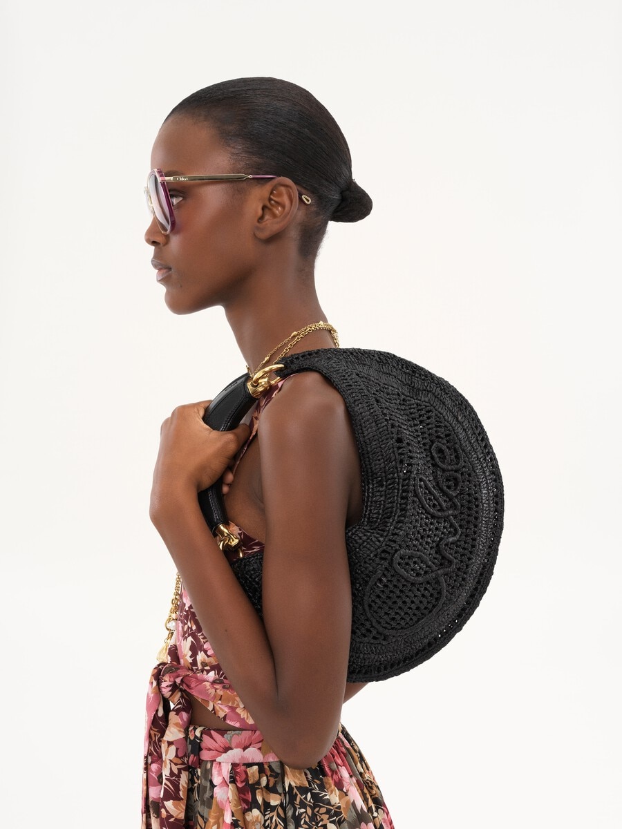 Bolso hobo Summer Banana de rafia - 3