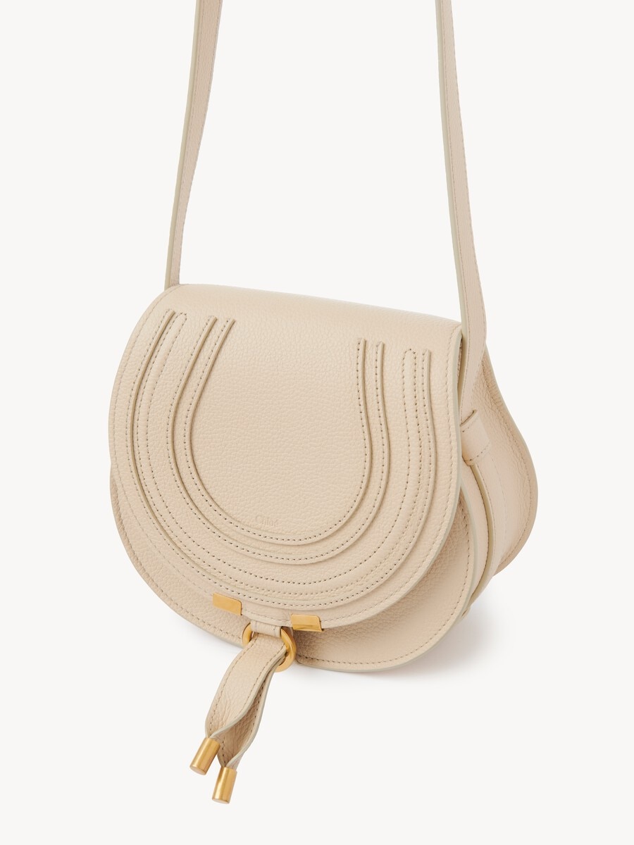 Small Marcie saddle bag in grained leather - 4