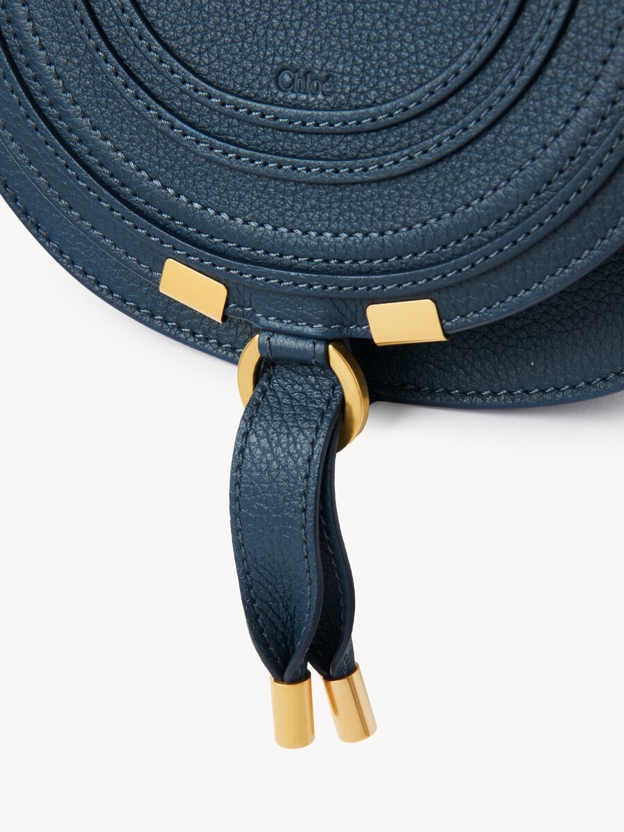 Small Marcie saddle bag in grained leather - 7