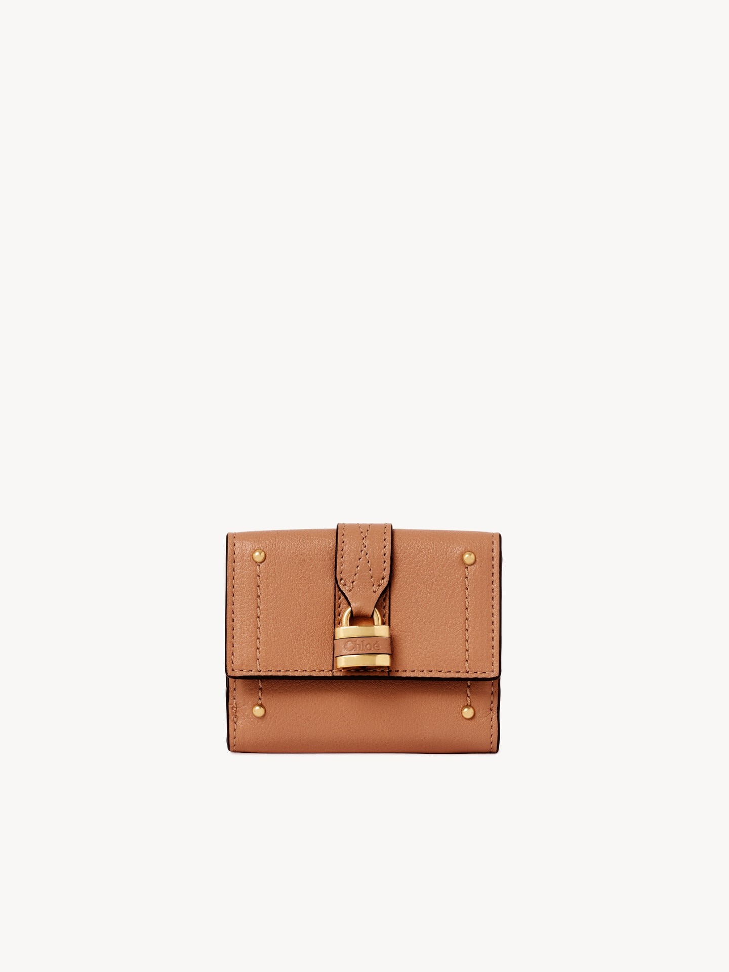 Mini portefeuille &agrave; trois volets Paddington en cuir grain&eacute; - 1.0