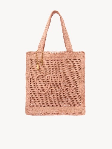 Summer Banana tote bag in raffia - 1