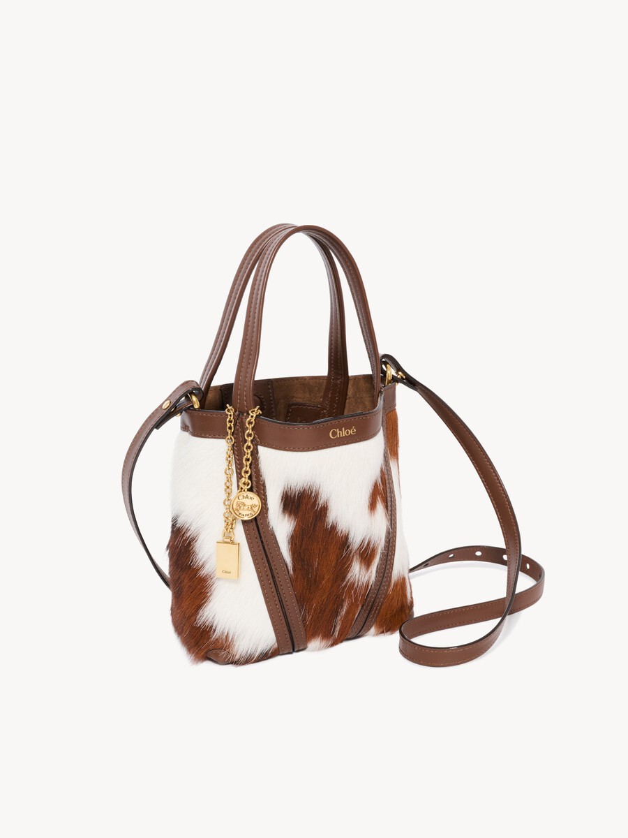 Small Chlo&eacute; Spin tote bag in hair-on leather - 4