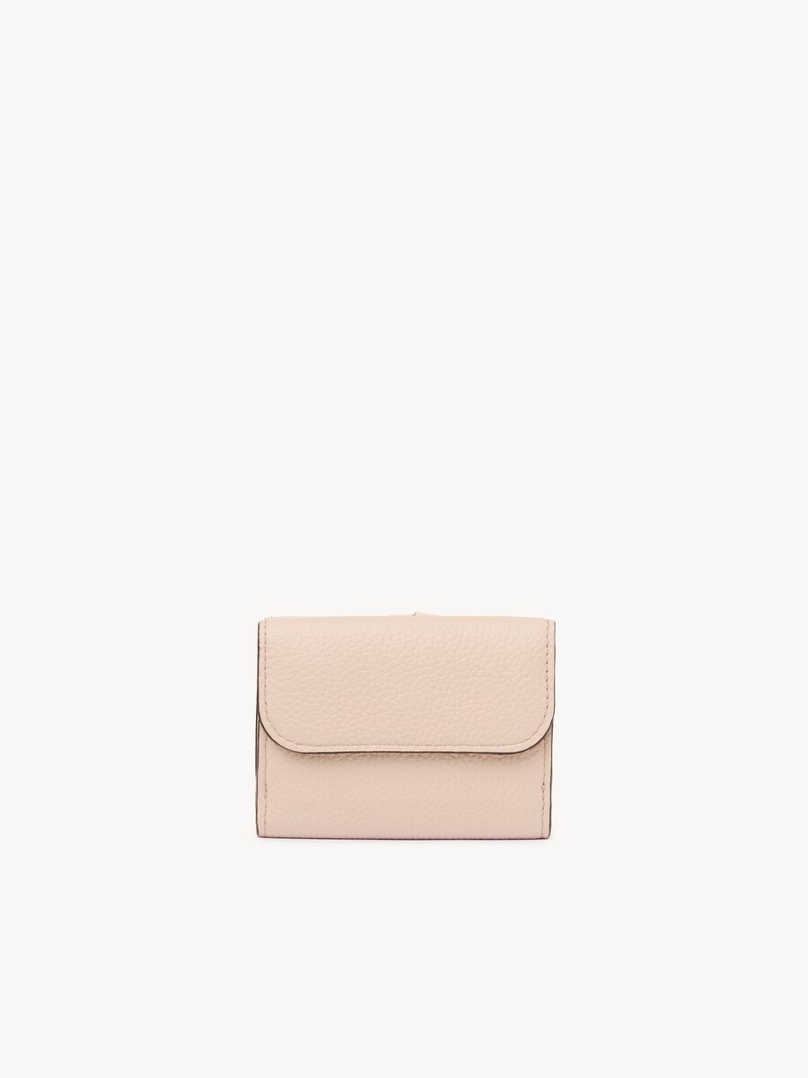 Mini Alphabet tri-fold in grained leather - 4