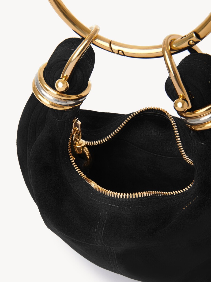 Mini Bracelet Hobo bag in suede leather - 6
