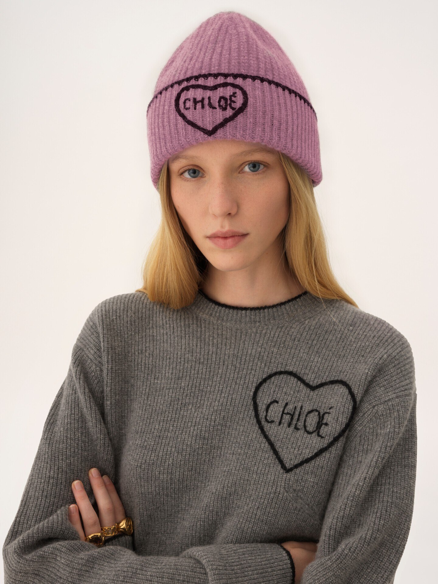 The Chlo&eacute; Encoeur beanie in wool & cashmere - 2.0