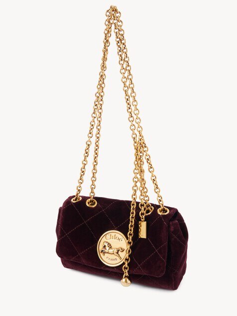 Small Chlo&eacute; Heritage shoulder bag in velvet
