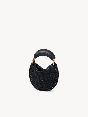 Mini Summer Banana hobo bag in glitter crochet - 4