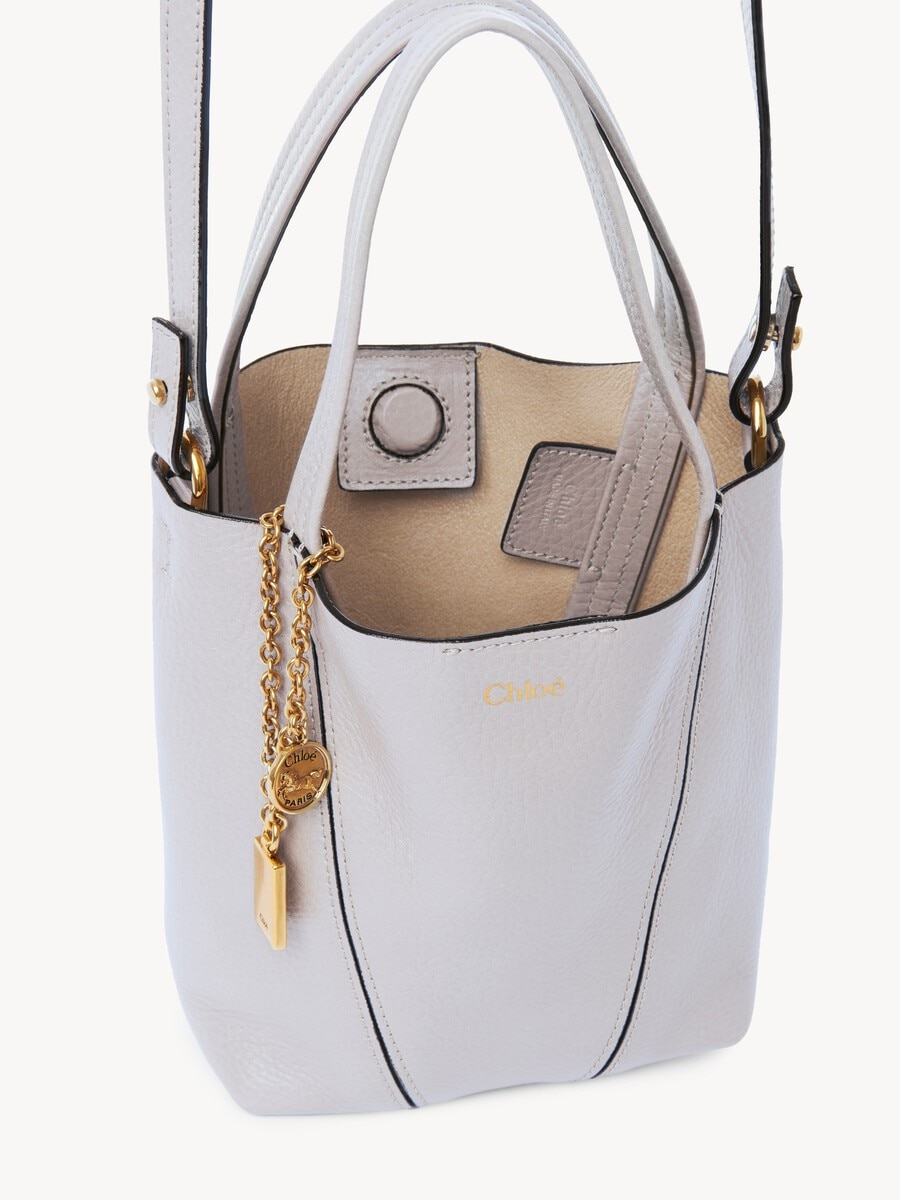 Small Chlo&eacute; Spin tote bag in grained leather - 6