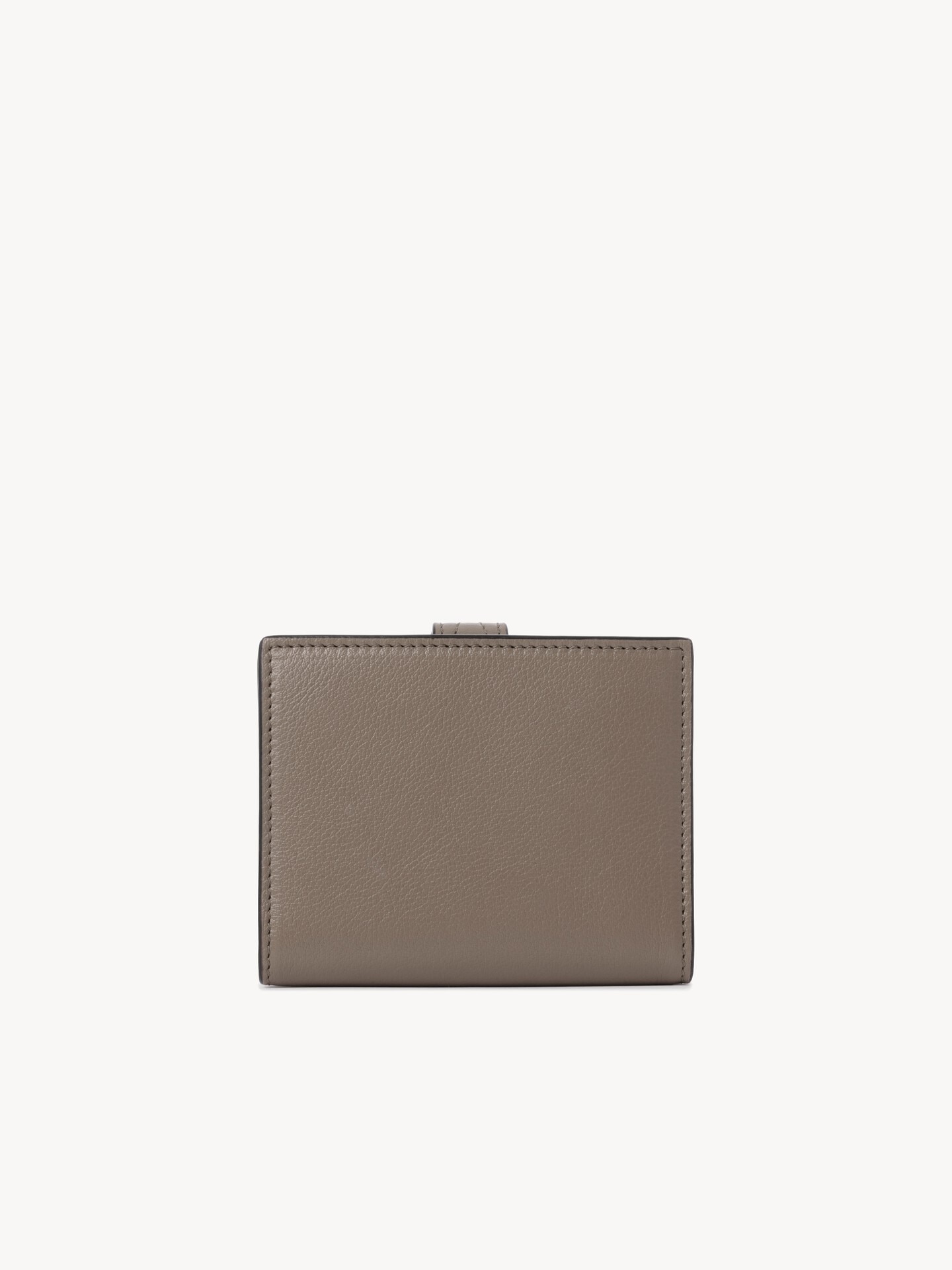 Paddington square wallet in grained leather - 4.0