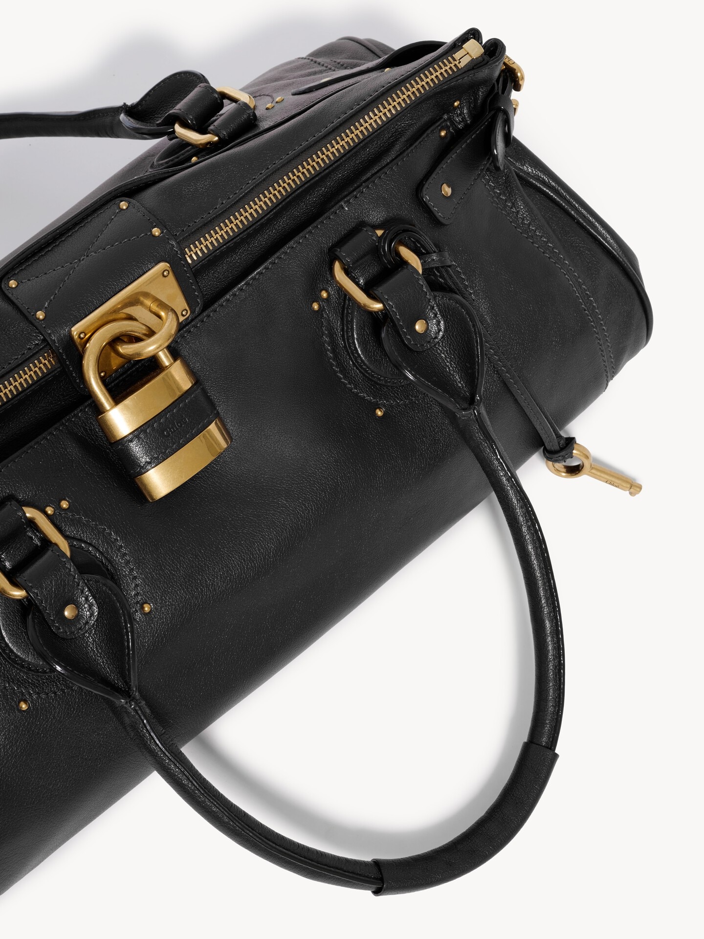 XL Paddington weekender bag in grained leather - 6.0