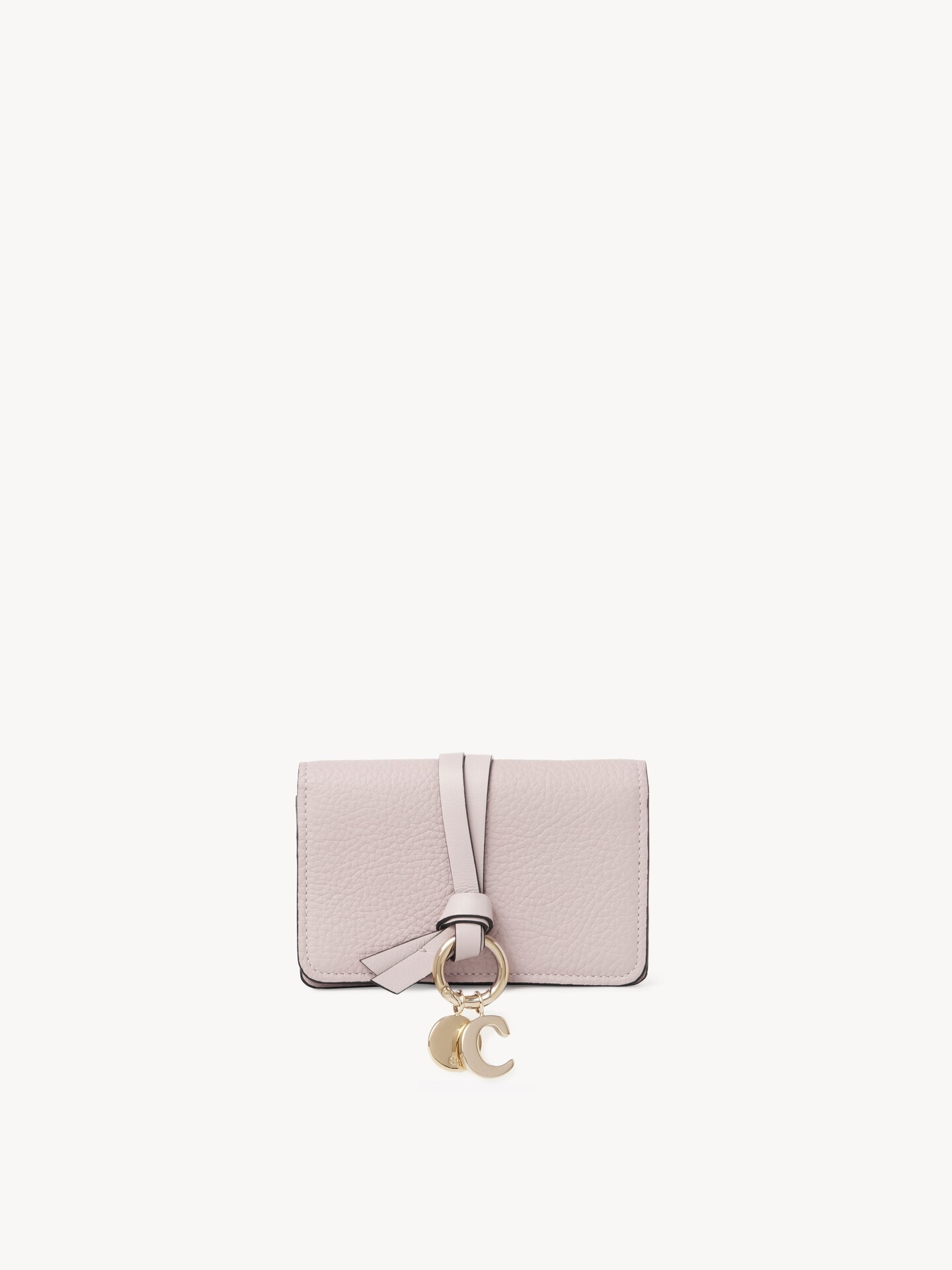 Alphabet card holder in grained leather - 1.0