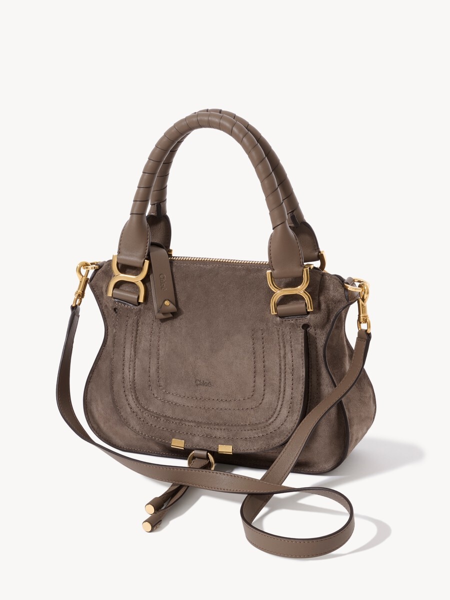 Small Marcie bag in suede leather - 5
