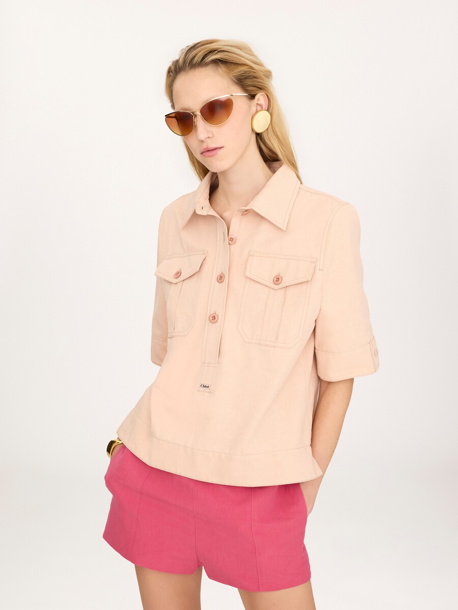 Polo shirt in cotton gabardine - 4