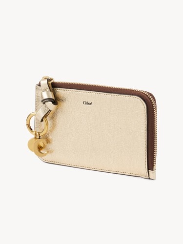 Alphabet wallet in metallized leather - 3