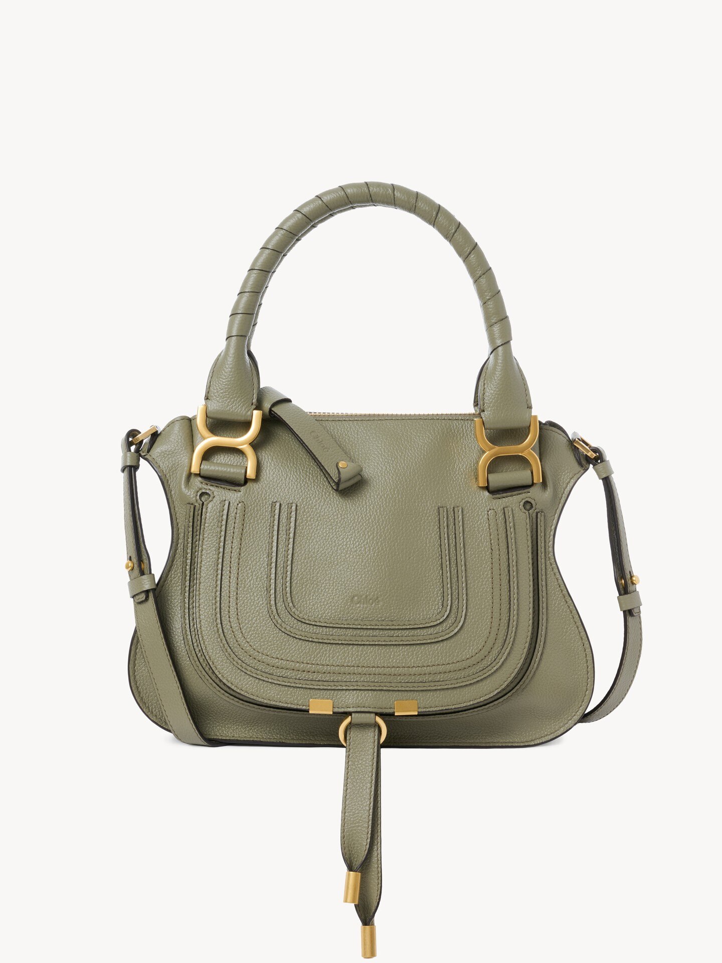 Small Marcie bag in grained leather - 1.0