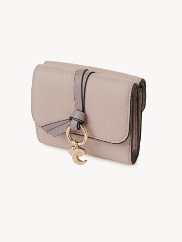 Small Alphabet tri-fold in grained leather - 3