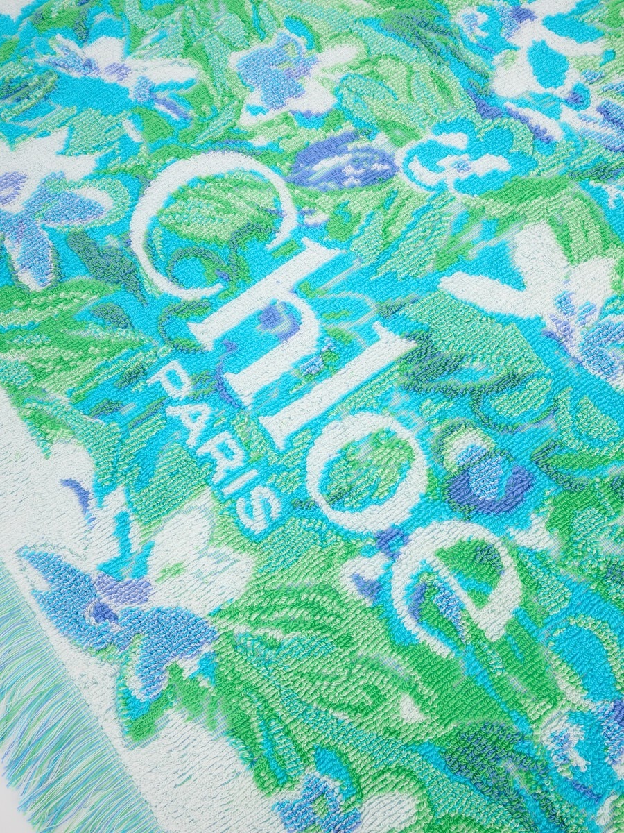 The Chlo&eacute; Wild Flowers beach towel in cotton toweling - 4