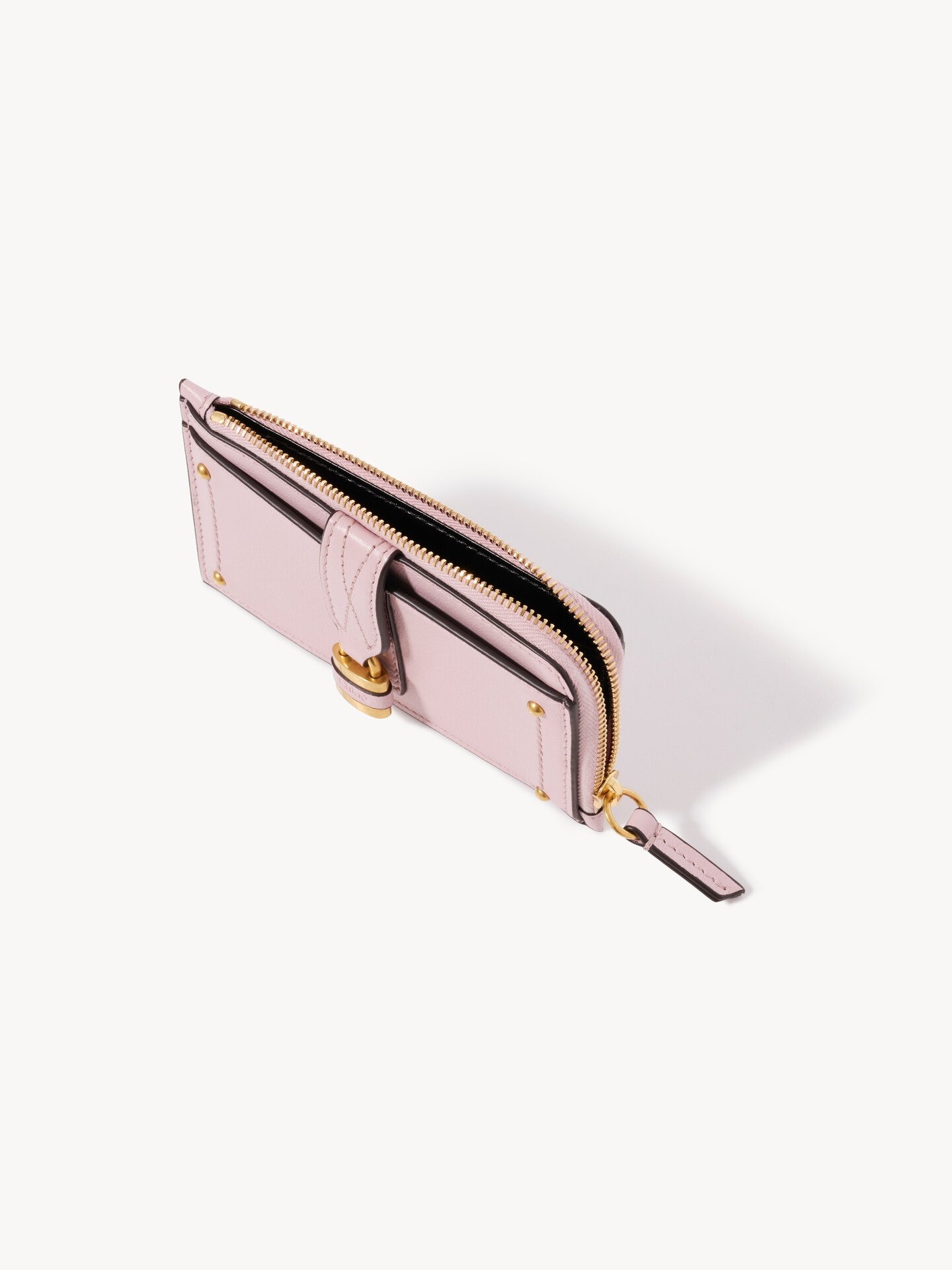 Small Paddington purse with card slots in grained leather - 5.0