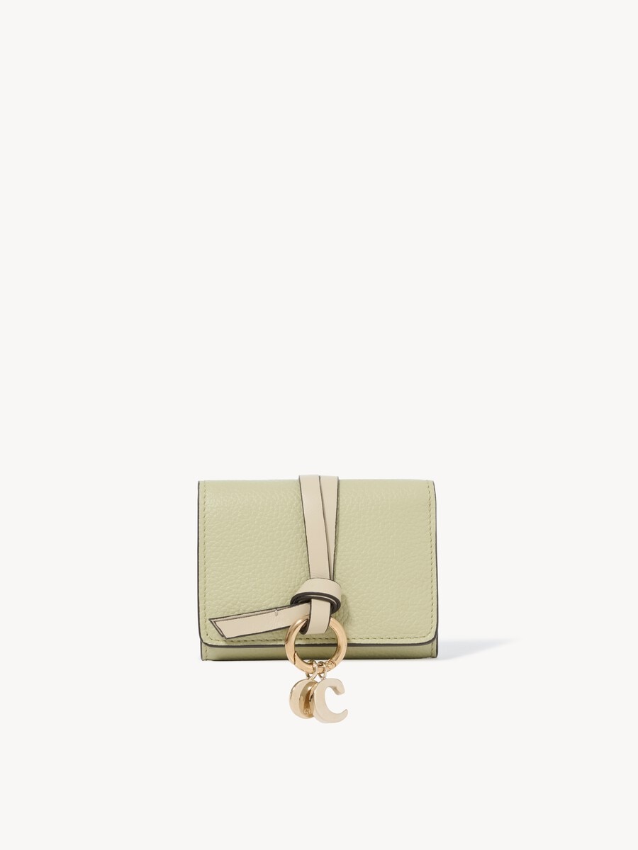 Mini Alphabet tri-fold in grained leather - 2