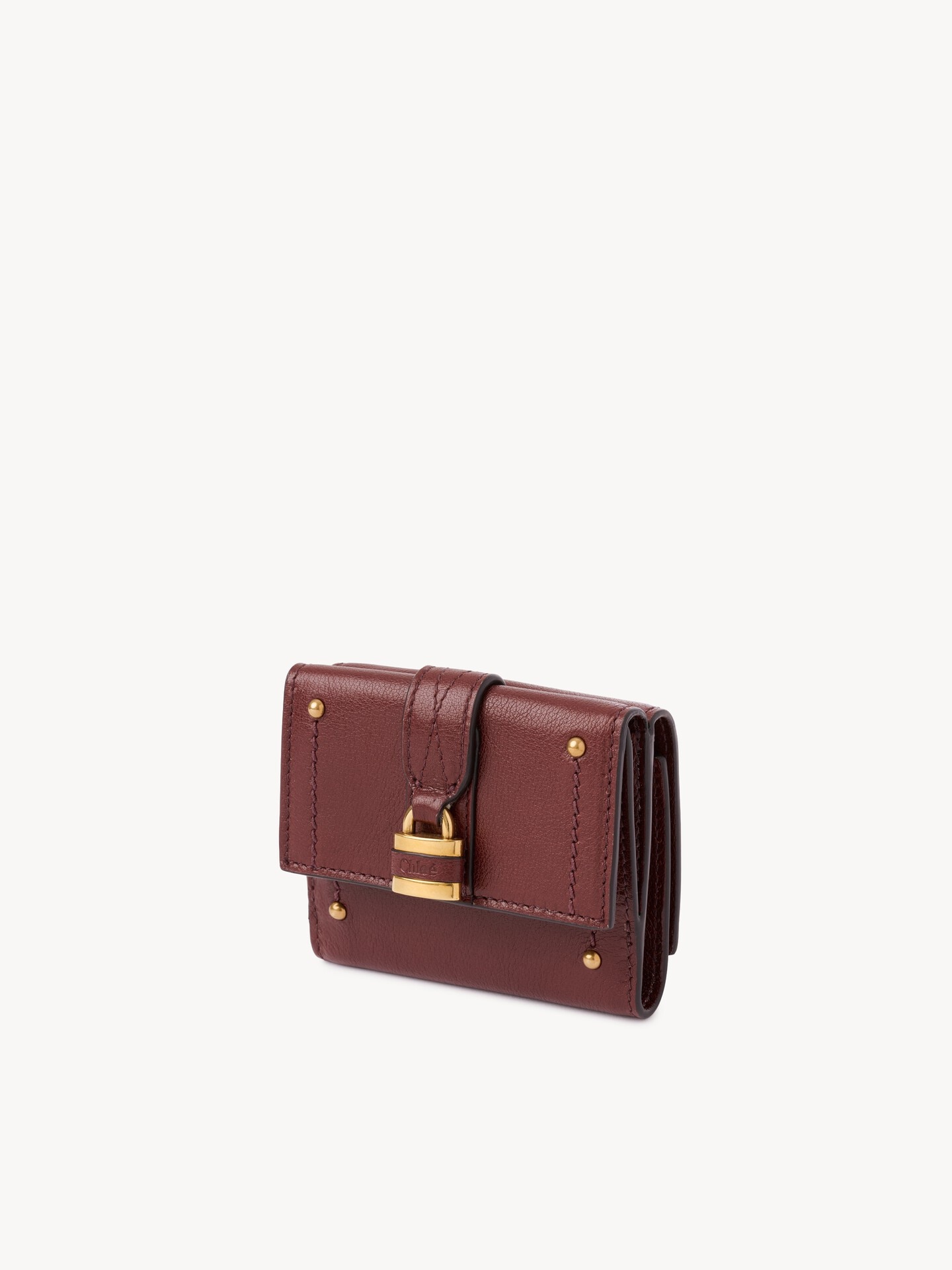 Mini portefeuille &agrave; trois volets Paddington en cuir grain&eacute; - 2.0