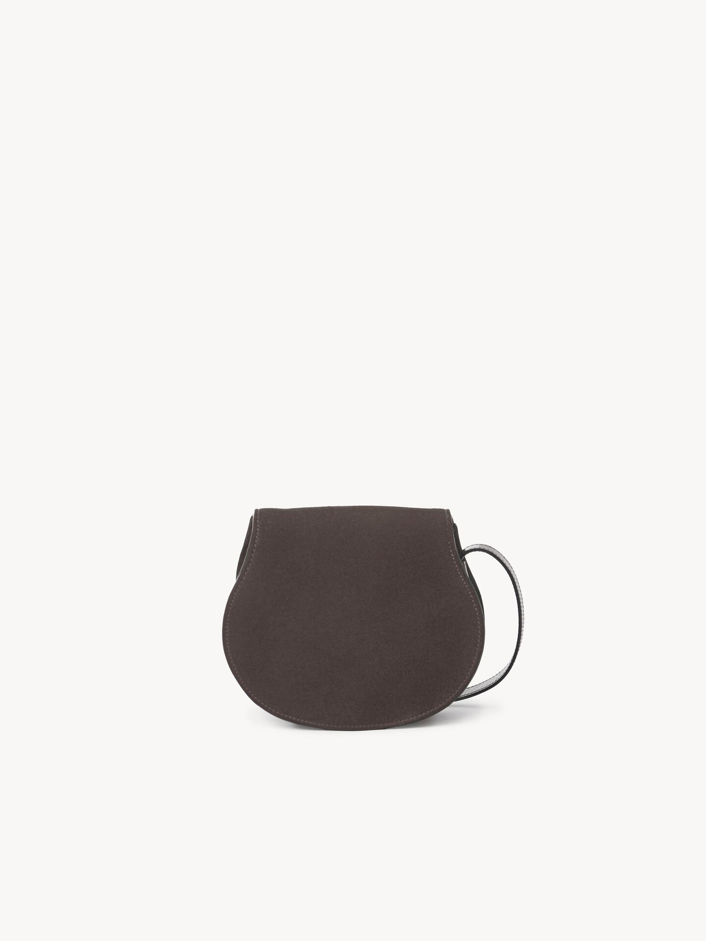 Petit sac port&eacute; &eacute;paule Marcie en cuir velours - 4.0