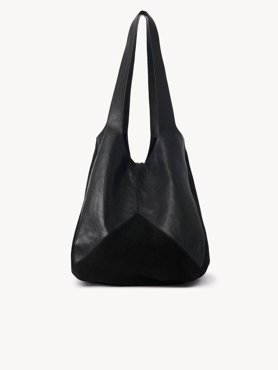 Chlo&eacute; Balloon bag in grained & suede leather - 7