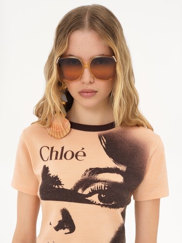 Crew-neck logo T-shirt in cotton jersey - 6
