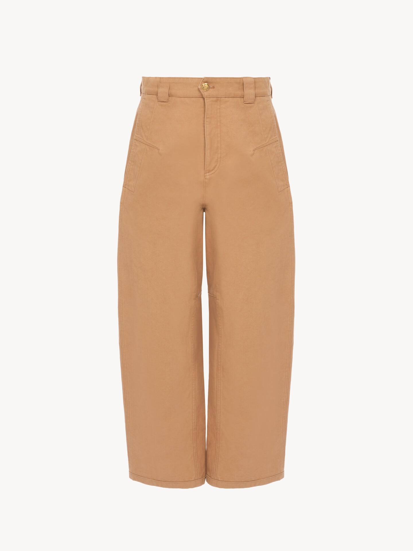 Barrel pants in cotton canvas - 2.0