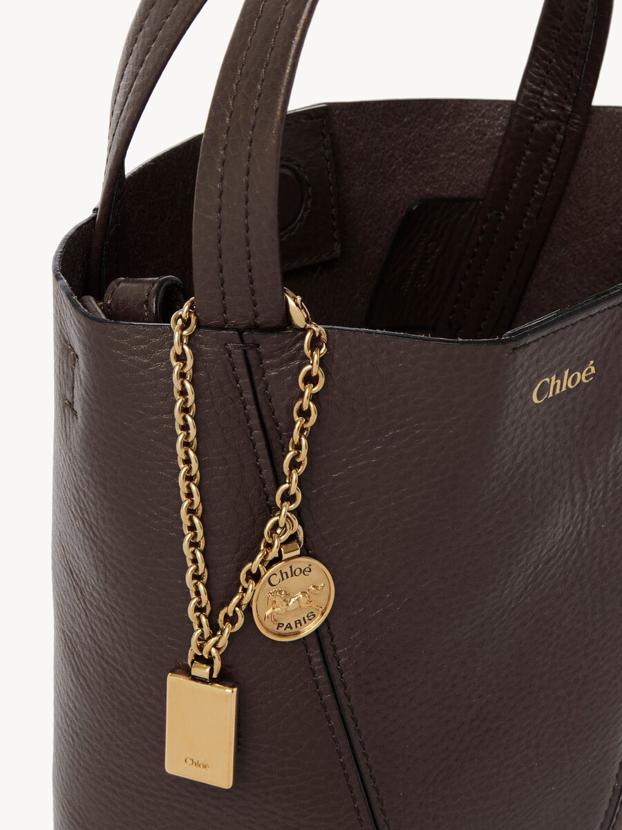 Bolso tote peque&ntilde;o Chlo&eacute; Spin de cuero granulado - 6