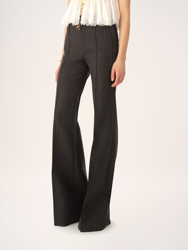 Tailored bootcut pants in wool - 4
