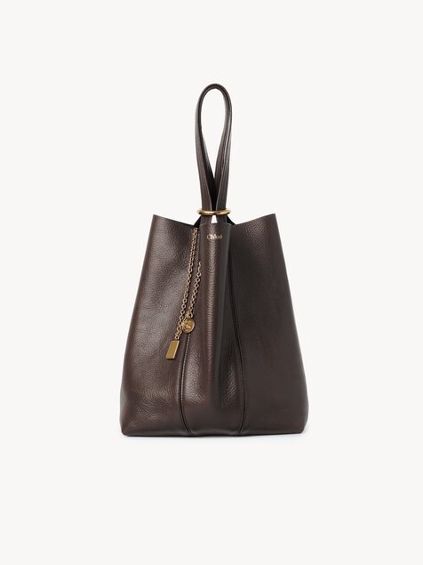 Chlo&eacute; Spin tote bag in grained leather