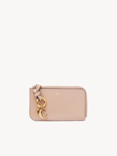 Alphabet wallet in shiny leather - 1