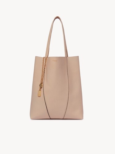 Chlo&eacute; Spin tote bag in grained leather - 6
