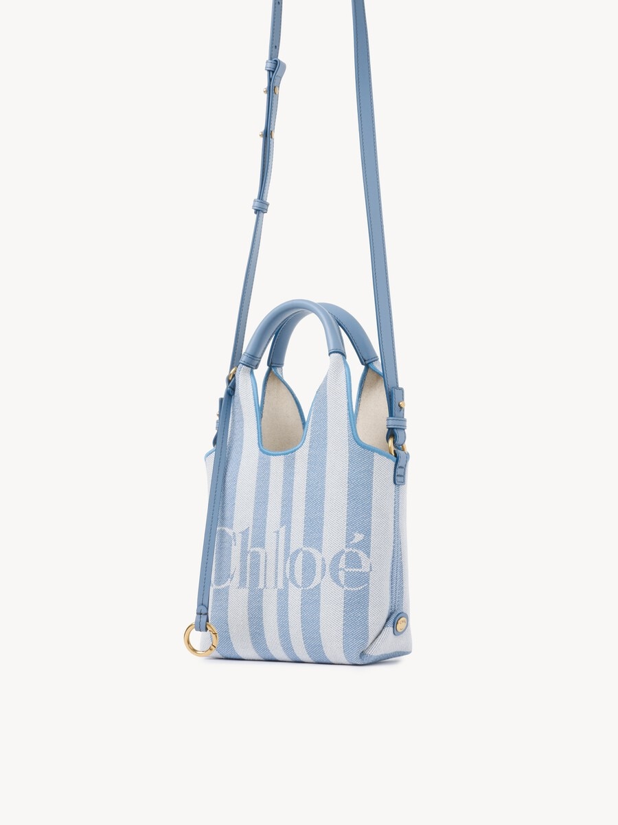 Mini Chlo&eacute; Stripy tote bag in jacquard - 4