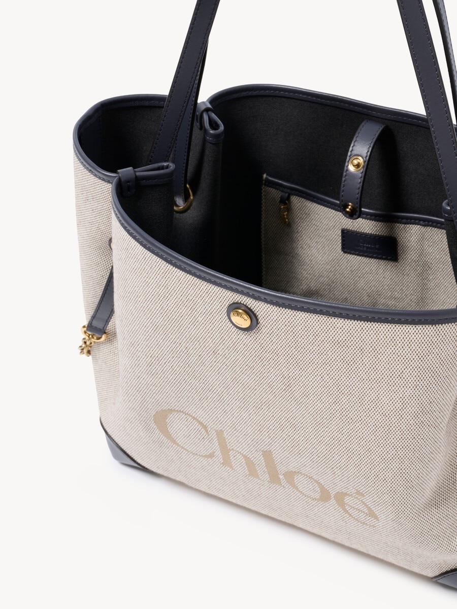 Bolso de doble asa Chlo&eacute; Clover de lona - 6