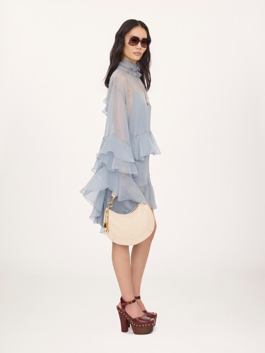 Small Chlo&eacute; Banana zipped hobo in soft leather - 7