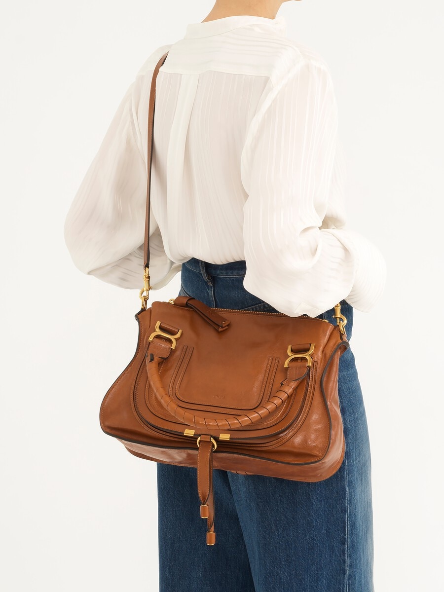 Sac Marcie en cuir brillant - 2